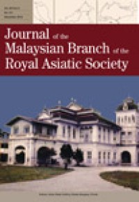 Image of Journal of Malaysian Branch, Royal Asiatic Society